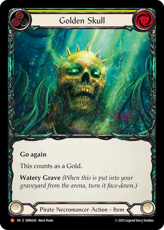 Image for Golden Skull (Yellow) (OMN240) - Flesh and Blood TCG