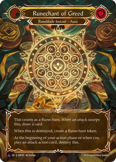 Runechant of Greed (Yellow)(Marvel) (IAR145-MV) (Cold Foil)