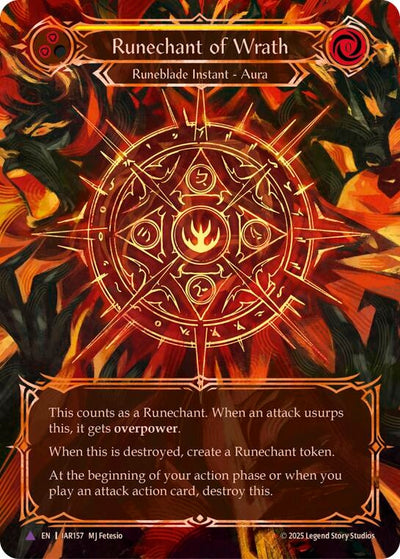 Runechant of Wrath (Yellow)(Marvel) (IAR157-MV) (Cold Foil)