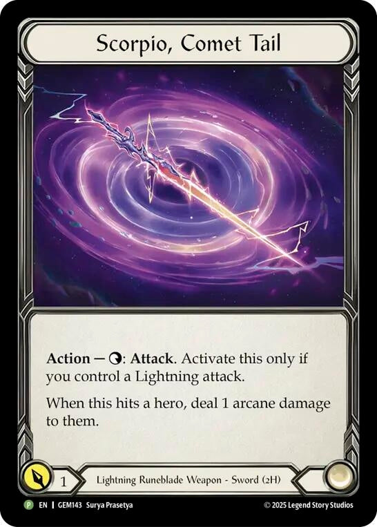 Image for Scorpio, Comet Tail (GEM143) (Cold Foil) (GEM) - Flesh and Blood TCG