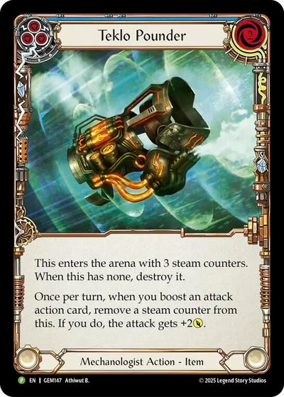 Teklo Pounder (Blue) (GEM147) (Cold Foil) (GEM)