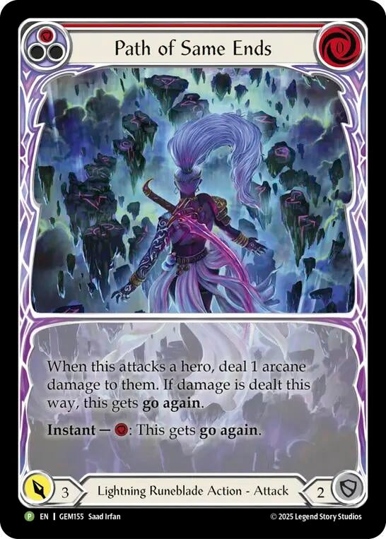 Image for Path of Same Ends (Red) (GEM155) (GEM) - Flesh and Blood TCG