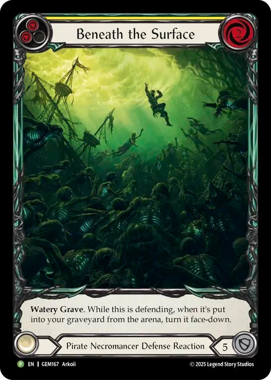 Image for Beneath the Surface (Yellow) (GEM167) (GEM) - Flesh and Blood TCG