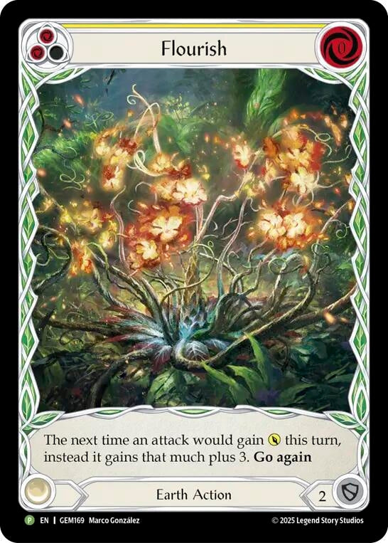 Image for Flourish (Yellow) (GEM169) (GEM) - Flesh and Blood TCG