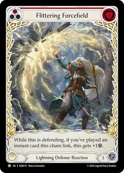 Flittering Forcefield (Red) (GEM173) (Rainbow Foil) (GEM)