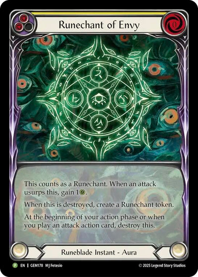Runechant of Envy (Yellow) (GEM178) (Rainbow Foil) (GEM)
