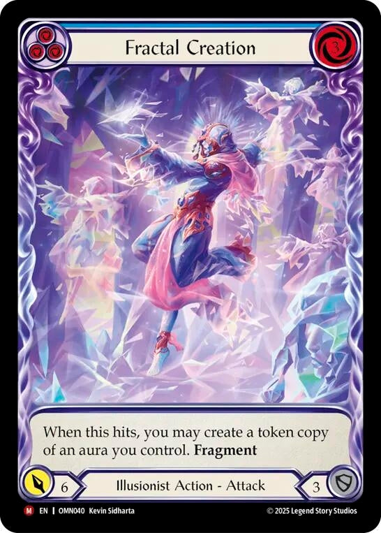 Image for Fractal Creation (Extended Art) (OMN040) (Cold Foil) (OMN) - Flesh and Blood TCG