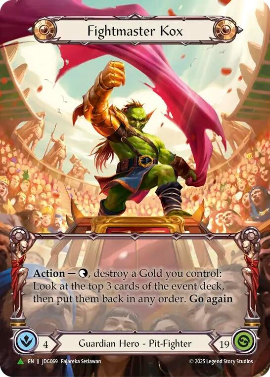 Image for Fightmaster Kox (Marvel) - JDG069 (JDG069) (Cold Foil) (PR) - Flesh and Blood TCG