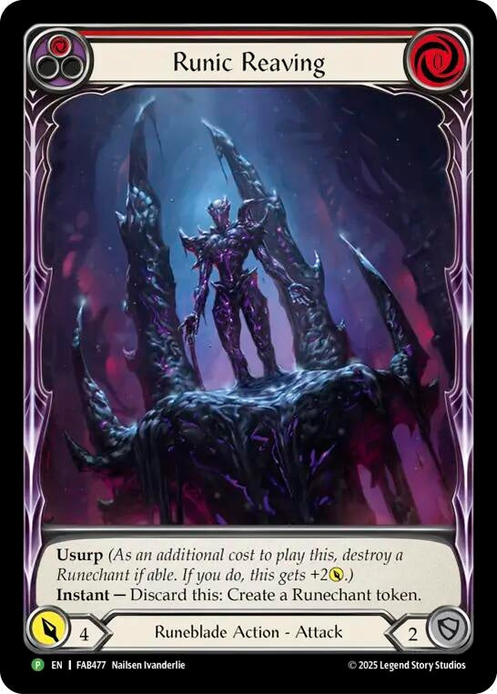 Image for Runic Reaving - FAB477 (FAB477) (Rainbow Foil) (PR) - Flesh and Blood TCG