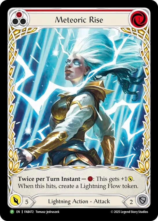 Image for Meteoric Rise - FAB472 (FAB472) (Rainbow Foil) (PR) - Flesh and Blood TCG