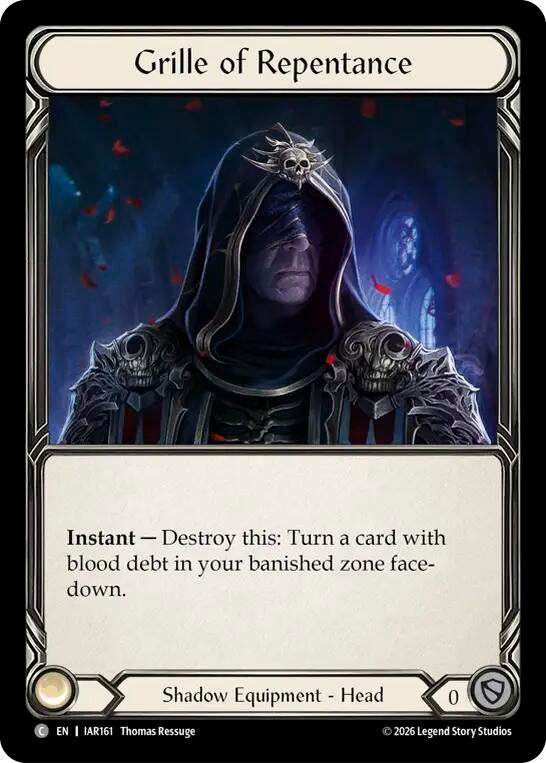 Image for Grille of Repentance (IAR161) (IAR) - Flesh and Blood TCG
