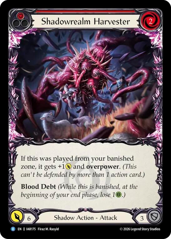 Image for Shadowrealm Harvester (IAR175) (IAR) - Flesh and Blood TCG