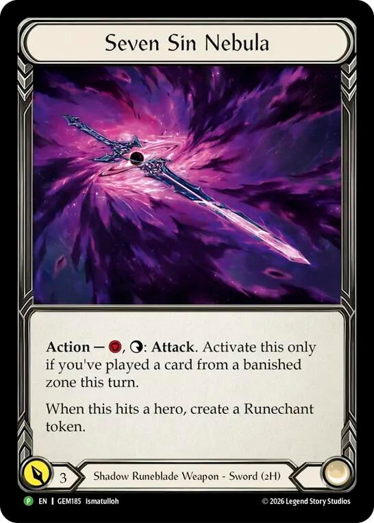 Image for Seven Sin Nebula (GEM185) (GEM) - Flesh and Blood TCG