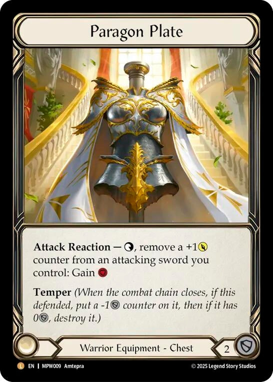 Image for Paragon Plate (MPW009) (Cold Foil) (MPW) - Flesh and Blood TCG