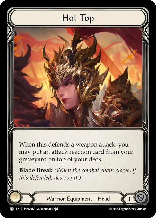 Image for Hot Top (MPW017) (Cold Foil) (MPW) - Flesh and Blood TCG
