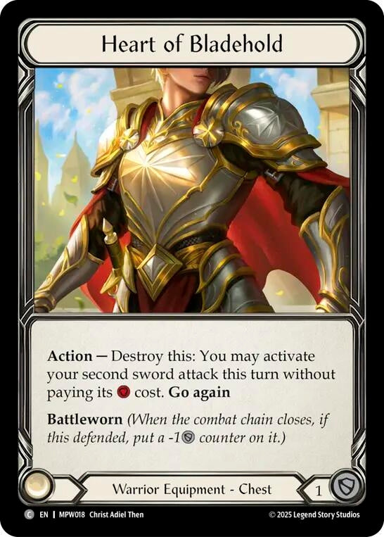 Image for Heart of Bladehold (MPW018) (Cold Foil) (MPW) - Flesh and Blood TCG