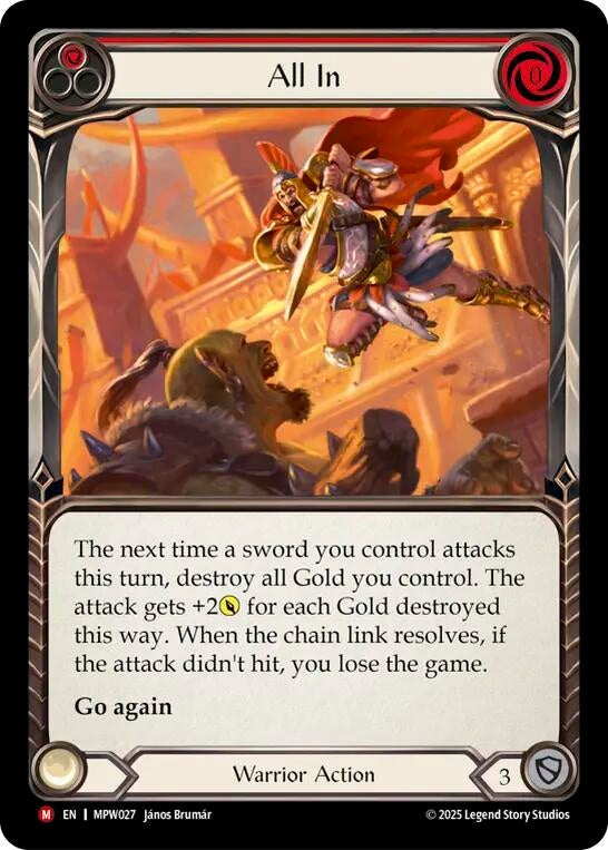 All In (Red) (MPW027) (Rainbow Foil) (MPW)