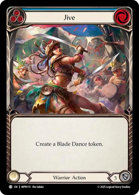 Image for Jive (Blue) (MPW115) (Rainbow Foil) (MPW) - Flesh and Blood TCG