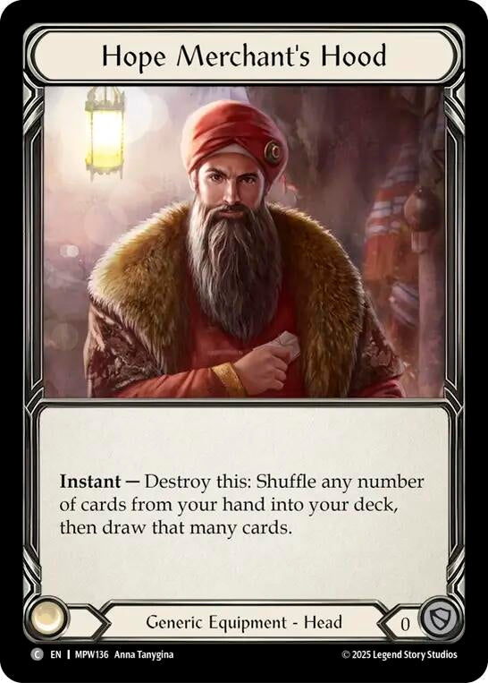 Image for Hope Merchant's Hood (MPW136) (MPW) - Flesh and Blood TCG