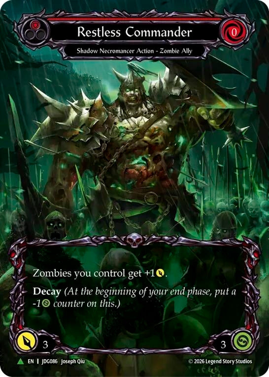 Image for Restless Commander (Marvel) - JDG086 (JDG086) (Cold Foil) (PR) - Flesh and Blood TCG