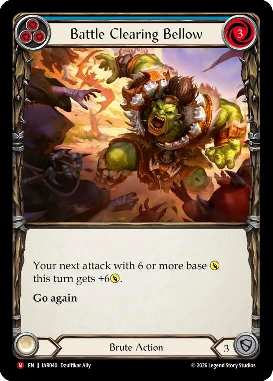 Image for Battle Clearing Bellow (IAR040) (IAR) - Flesh and Blood TCG