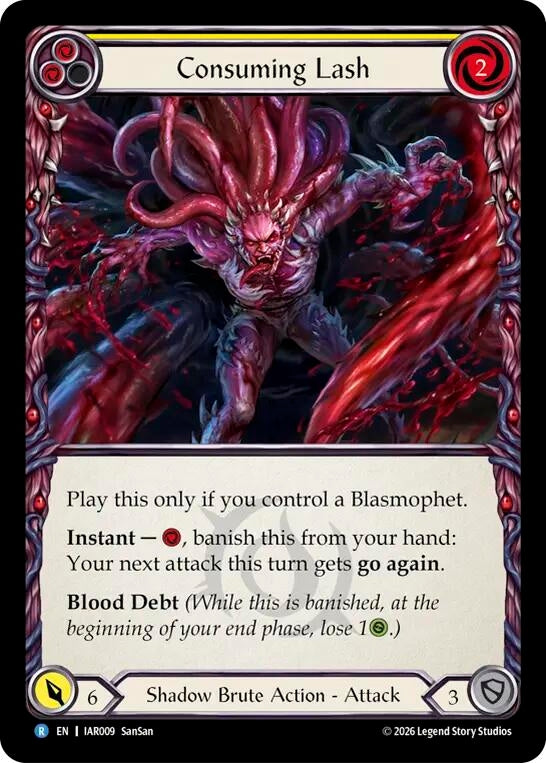 Image for Consuming Lash (IAR009) (Rainbow Foil) (IAR) - Flesh and Blood TCG