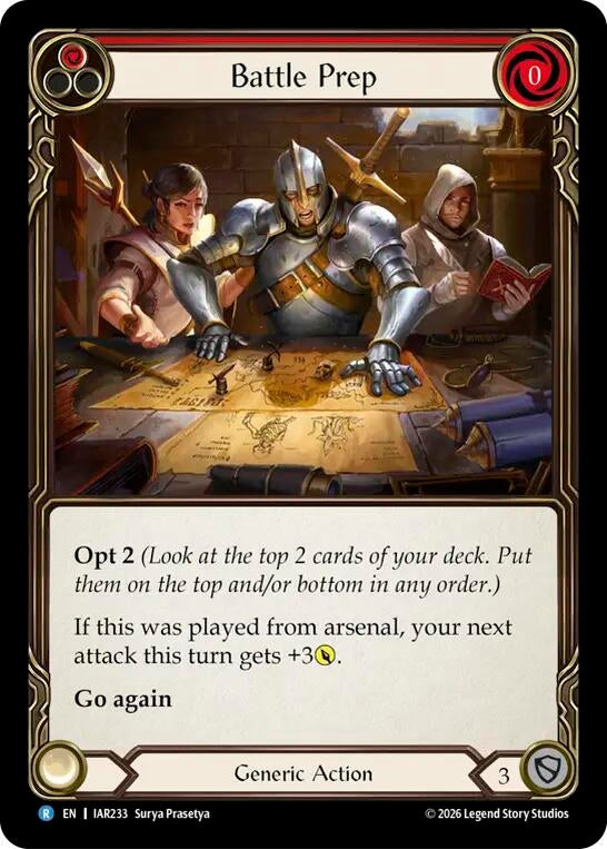 Image for Battle Prep (Red) (IAR233) (IAR) - Flesh and Blood TCG