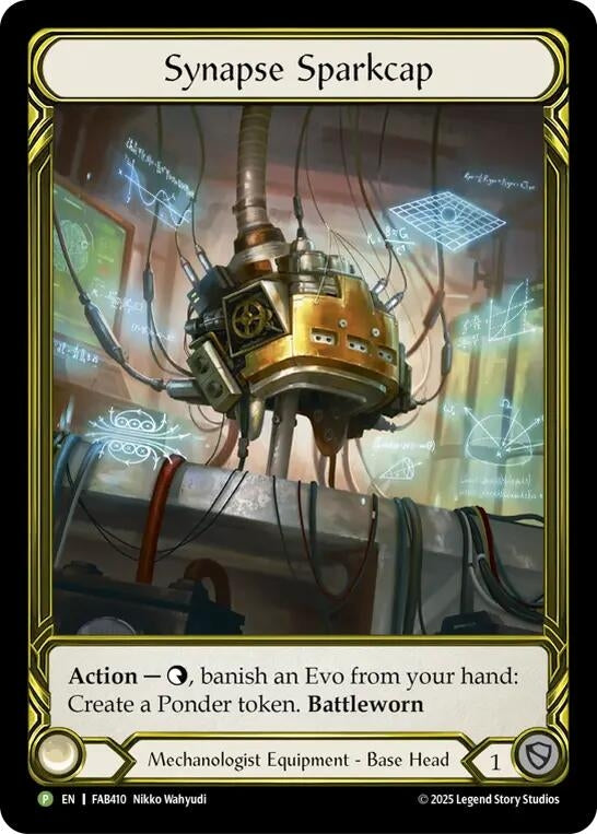 Image for Synapse Sparkcap (Golden) - FAB410 (FAB410) (Cold Foil) (PR) - Flesh and Blood TCG