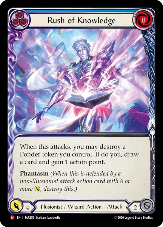 Image for Rush of Knowledge (IAR252) (IAR) - Flesh and Blood TCG