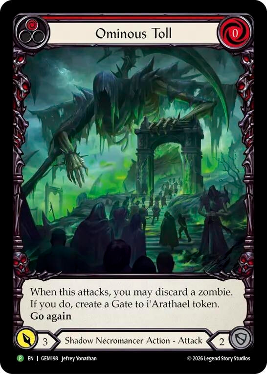 Image for Ominous Toll (GEM198) (GEM) - Flesh and Blood TCG