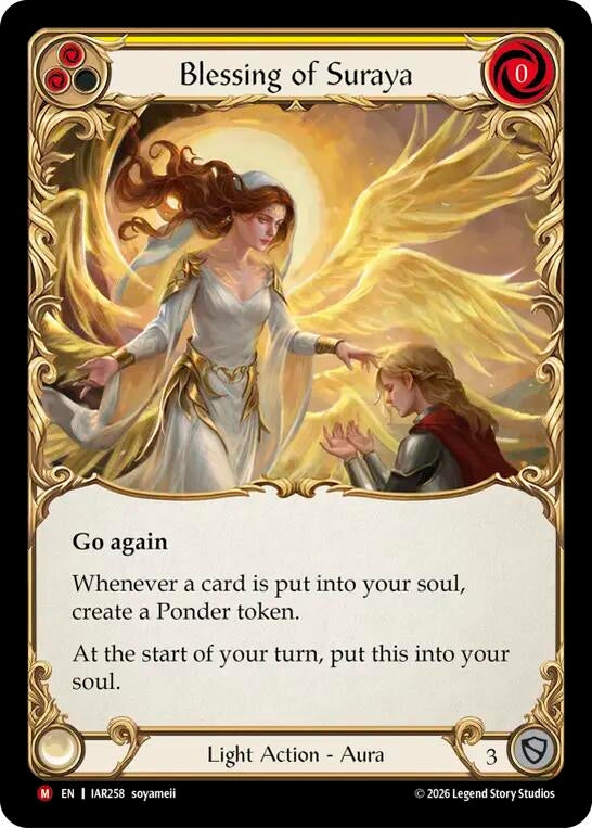 Image for Blessing of Suraya (IAR258) (IAR) - Flesh and Blood TCG