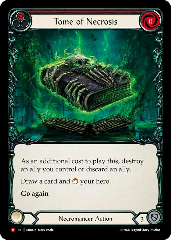 Image for Tome of Necrosis (IAR092) (Rainbow Foil) (IAR) - Flesh and Blood TCG