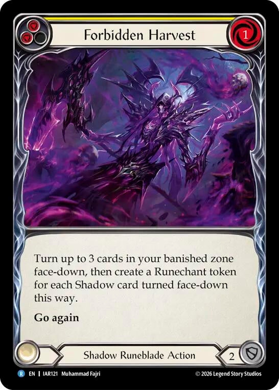 Image for Forbidden Harvest (IAR121) (Rainbow Foil) (IAR) - Flesh and Blood TCG