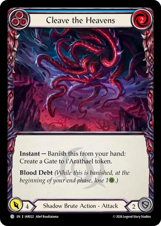 Image for Cleave the Heavens (Blue) (IAR022) (IAR) - Flesh and Blood TCG
