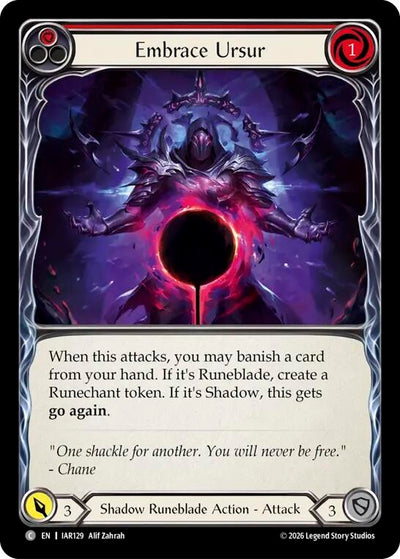Embrace Ursur (Red) (IAR129) (Rainbow Foil) (IAR)