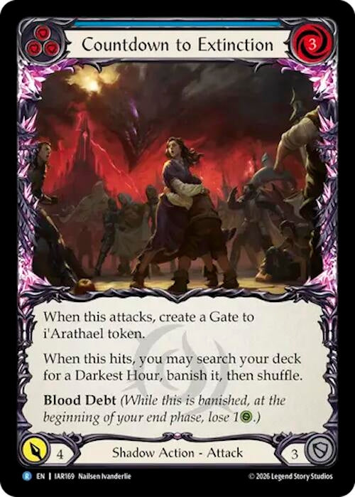 Image for Countdown to Extinction (Blue) (IAR169) (IAR) - Flesh and Blood TCG