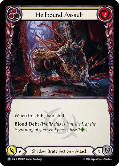 Hellbound Assault (Yellow) (IAR012) (Rainbow Foil) (IAR)