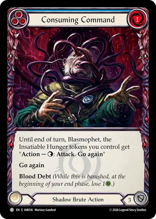 Image for Consuming Command (IAR036) (Rainbow Foil) (IAR) - Flesh and Blood TCG