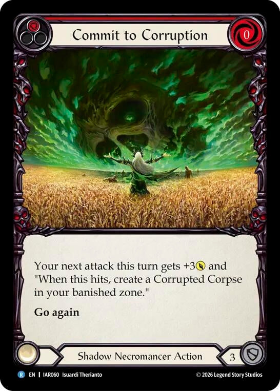 Image for Commit to Corruption (Red) (IAR060) (IAR) - Flesh and Blood TCG