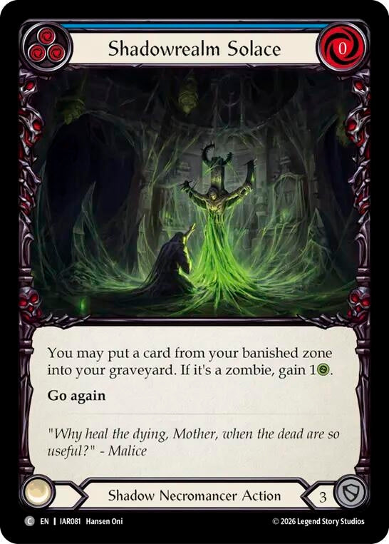 Image for Shadowrealm Solace (IAR081) (IAR) - Flesh and Blood TCG