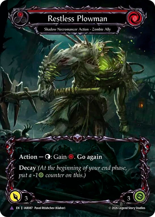 Image for Restless Plowman (Marvel) (IAR087) (Cold Foil) (IAR) - Flesh and Blood TCG