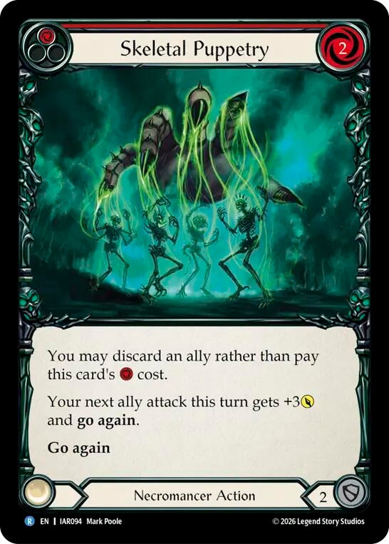 Image for Skeletal Puppetry (Red) (IAR094) (IAR) - Flesh and Blood TCG