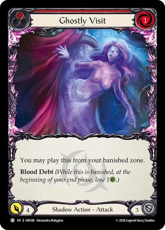 Image for Ghostly Visit (Red) (IAR188) (IAR) - Flesh and Blood TCG