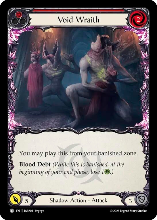 Image for Void Wraith (Red) (IAR203) (IAR) - Flesh and Blood TCG