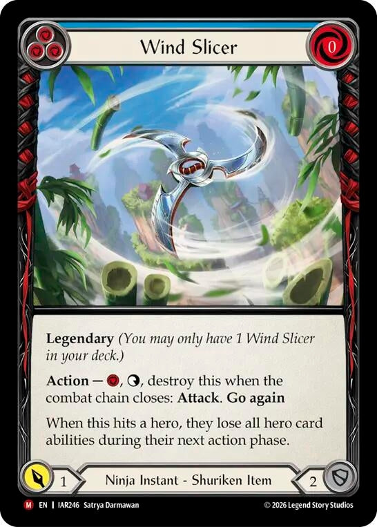 Image for Wind Slicer (IAR246) (Cold Foil) (IAR) - Flesh and Blood TCG