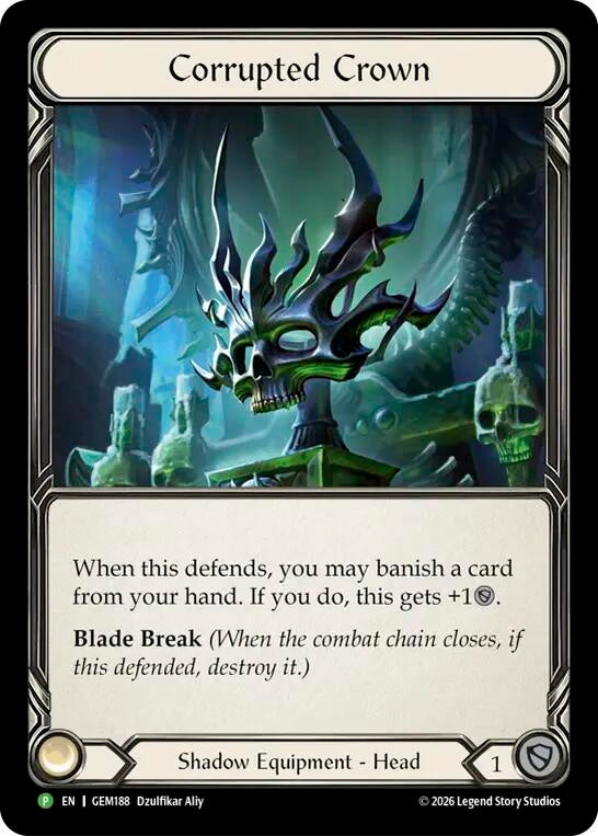 Image for Corrupted Crown (GEM188) (Cold Foil) (GEM) - Flesh and Blood TCG