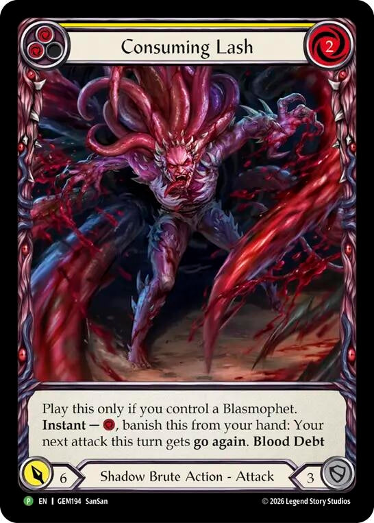 Image for Consuming Lash (GEM194) (GEM) - Flesh and Blood TCG