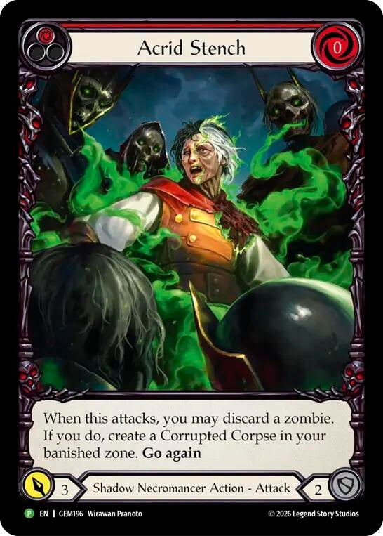 Image for Acrid Stench (GEM196) (GEM) - Flesh and Blood TCG