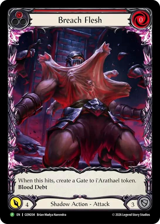 Image for Breach Flesh (GEM204) (GEM) - Flesh and Blood TCG