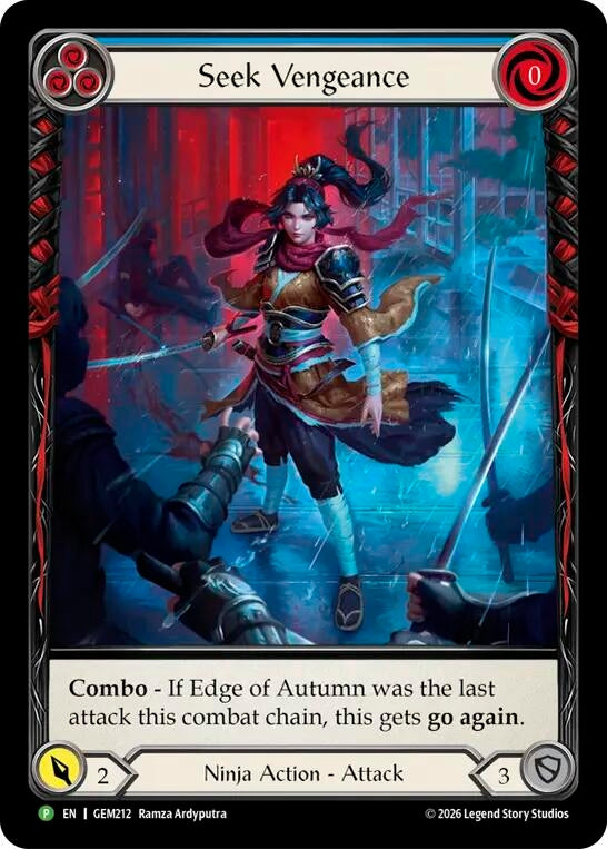 Image for Seek Vengeance (GEM212) (GEM) - Flesh and Blood TCG